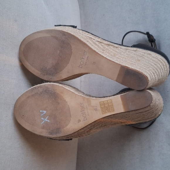 Botkier Womens Black Espadrilles Heels Shoe Size 10 Medium - Picture 8 of 8